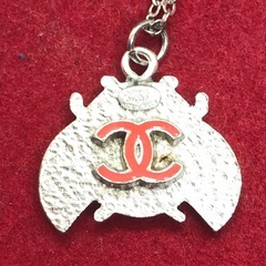 激レア 正規品 シャネル CoCoてんとう虫ネックレス シルバー系の画像