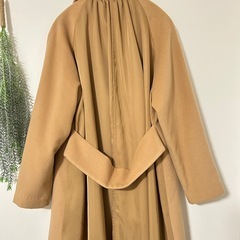 haco! カッコ バックチュールコート ロングコート フレアAラインシルエットの画像