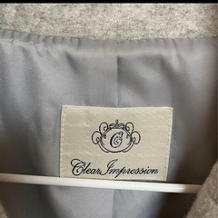 CLEARIMPRESSION クリアインプレッション　コート　薄いグレー　Mの画像