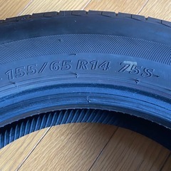 【バリ溝】美品 ブリヂストン 155 65 R14ラジアルタイヤ（ノーマル）2本の画像