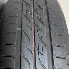 【バリ溝】美品 ブリヂストン 155 65 R14ラジアルタイヤ（ノーマル）2本の画像