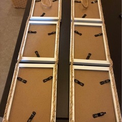 【処分価格】フォトフレーム 吊り下げタイプ 10×15 6個セット ホワイトの画像