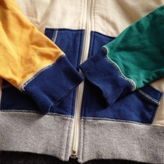 ミキハウス mikihouse ダブルビー ジップパーカー 120 UV紫外線の画像