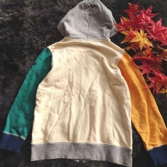 ミキハウス mikihouse ダブルビー ジップパーカー 120 UV紫外線の画像