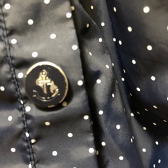 PORTLAND ネイビー ドット柄 ジャケット サイズ2の画像