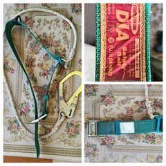 【引取限定】藤井電工 FUJI DENKO ツヨロン DAIKEI HOOK FS-9９安全帯 ヘルメット蛍光ベスト３点の画像