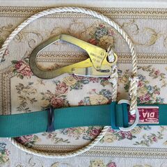 【引取限定】藤井電工 FUJI DENKO ツヨロン DAIKEI HOOK FS-9９安全帯 ヘルメット蛍光ベスト３点の画像