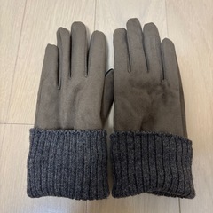【美品】無印　ブラウン手袋の画像