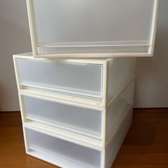無印商品　プロピレン引き出し収納ケース　4つの画像
