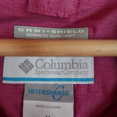 コロンビアナイロンジャケット・ピンク・Mサイズの画像