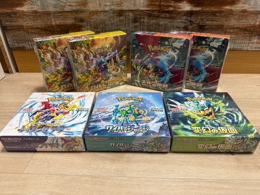 【売却済み】ポケカ　7ボックス　シュリンク付