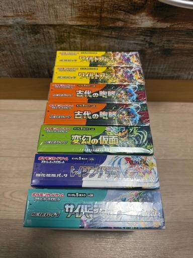 【売却済み】ポケカ　7ボックス　シュリンク付