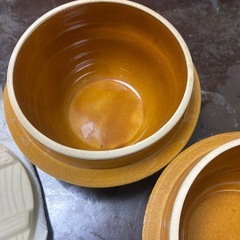 　新古品　釜飯用　釜めし２つまとめての画像