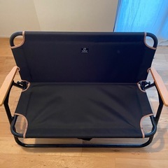 クイックキャンプ　折りたたみ　ローチェア　ベンチの画像