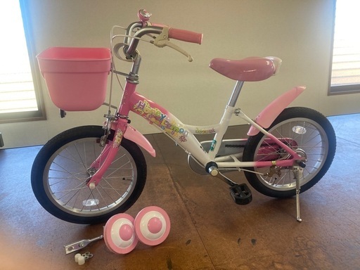 幼児自転車 補助輪付き ピンク 16インチ (小野) 天竜川のその他の中古