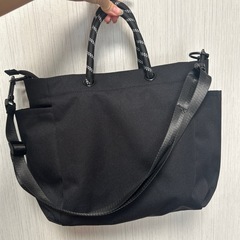 【美品】黒のトートバッグの画像