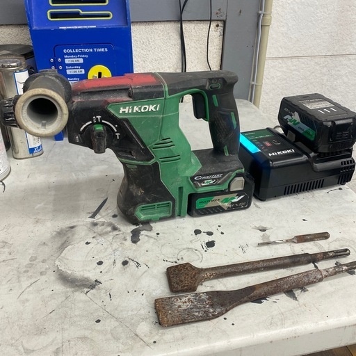 ハイコーキ　hikoki 鑿岩機　ドリル