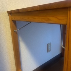 【お譲り先決定】パイン材テーブル・折りたたみ式の画像