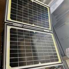 ポータブル　ソーラー発電機　鉛蓄電池　ジャンクでの画像