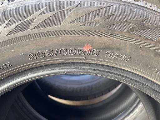 1201-3)はめ替え込み！205/60R16 ブリヂストンスタッドレス中古4本セット！2021年製ブリザックXG02