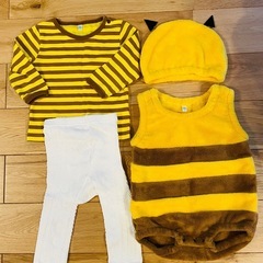 80サイズ　蜂さんコーディネート　コスプレの画像