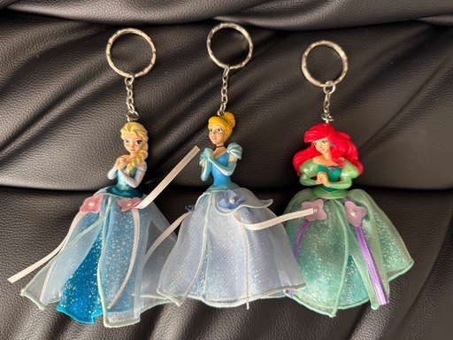 ディズニープリンセス キーホルダー 3点セット✨ （東京ディズニー