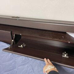 ◆◆ニトリ　大人気の跳ね上げ収納ダブルベッド◆◆　マットレスはほぼ新品の画像