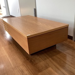 引き出し収納リビングテーブル【町田市再生家具】252539の画像