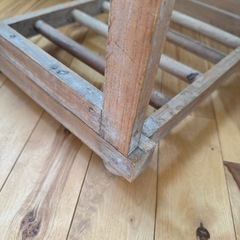 アンティーク　　タオルハンガー　木製の画像