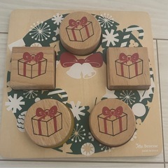 Benesse  こどもちゃれんじ　クリスマス木製知育パズルの画像