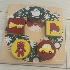 Benesse  こどもちゃれんじ　クリスマス木製知育パズルの画像