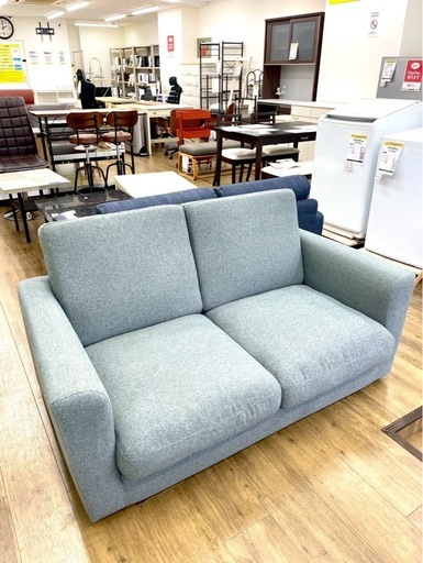 2人掛けソファ ファブリック グレー 2Pソファ ソファー ソファ