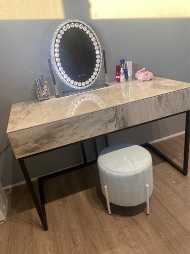 海外風　　大理石　ドレッサー　デスク　テーブル