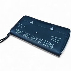 キッズ財布 長財布 wdp-108 パネルネコ ラウンド長札財布 キッズの画像