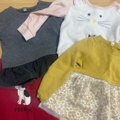 90サイズ　女の子　冬服の画像