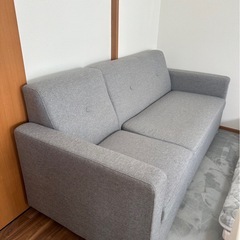 ニトリ　ソファ　グレーの画像