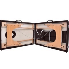 マッサージベッド 折りたたみ コンパクト 超軽量 ブラウン 美品の画像