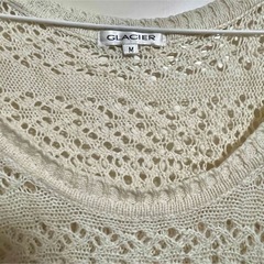 アイボリーニットセーター　Mサイズの画像