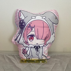 リゼロ レムラムの両面クッション 【汚れあり】の画像