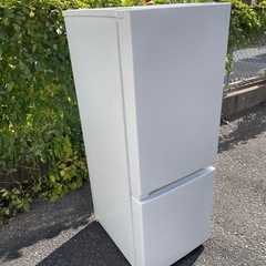 北九州市内配送無料　保証付き 2021年製YRZF15J ヤマダオリジナル ２ドア冷蔵庫 (156L・右開き)の画像