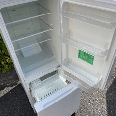 北九州市内配送無料　保証付き 2021年製YRZF15J ヤマダオリジナル ２ドア冷蔵庫 (156L・右開き)の画像