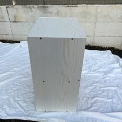 カラーボックス 白 木目 2段の画像