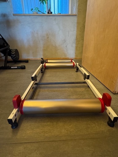 3本ローラー ロードバイク ミノウラ 負荷調整ユニット 足置き付き