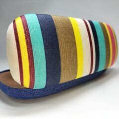 メガネケース女性用(カラフルなストライプ柄)￥1350➔￥1150の画像