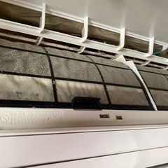 エアコンと室外機　AS-V28J-W 富士通の画像