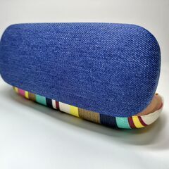 メガネケース女性用(カラフルなストライプ柄)￥1350➔￥1150の画像