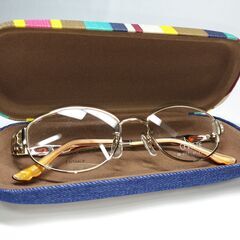 メガネケース女性用(カラフルなストライプ柄)￥1350➔￥1150の画像