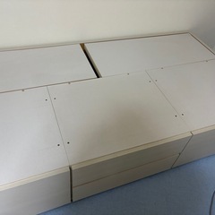 ニトリ　収納付きベッド　シングルの画像