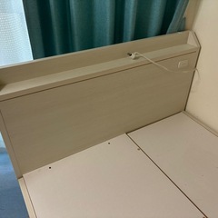 ニトリ　収納付きベッド　シングルの画像