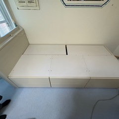 ニトリ　収納付きベッド　シングルの画像